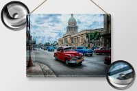 Blechschild Auto 40x30cm Oldtimer Cuba Havana Schild