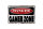 Blechschild Spruch 18x12cm danger Gamer Zone