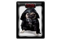 Blechschild Spruch 30x40cm der Mops ist stark in dir Hund