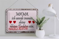 Blechschild Spruch 40x30cm Mama deine Tochter Herzen