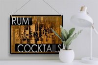 Blechschild Alkohol 40x30cm Rum Cocktails