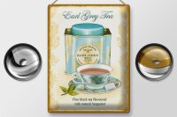 Blechschild Tee 30x40cm Earl grey Tea black tea bergamot