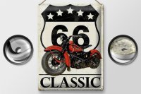 Blechschild Retro 30x40cm Motorrad classic 66 5 Sterne