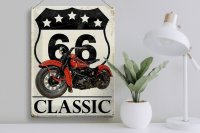 Blechschild Retro 30x40cm Motorrad classic 66 5 Sterne