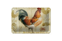 Blechschild Spruch 18x12cm Huhn Hühner Eggs frische Eier