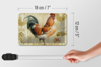 Blechschild Spruch 18x12cm Huhn Hühner Eggs frische Eier