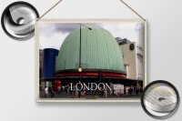 Blechschild Städte London England Madame Tussauds 40x30cm