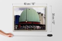 Blechschild Städte London England Madame Tussauds 40x30cm