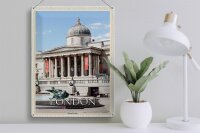 Blechschild Städte London England UK National Gallery 30x40cm