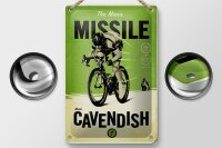 Blechschild Fahrrad 12x18cm the Manx missile Mark Cavendish