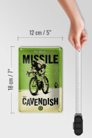 Blechschild Fahrrad 12x18cm the Manx missile Mark Cavendish
