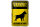 Blechschild Spruch 12x18cm Hund Warning beware of dog