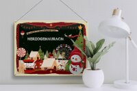 Blechschild Weihnachten Grüße aus HERZOGENAURACH Geschenk  40x30cm