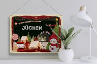 Blechschild Weihnachten Grüße aus JÜCHEN Geschenk  40x30cm