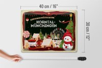 Blechschild Weihnachten Grüße KORNTAL-MÜNCHINGEN Geschenk  40x30cm