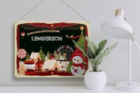 Blechschild Weihnachten Grüße LENGERICH Geschenk  40x30cm