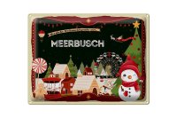 Blechschild Weihnachten Grüße MEERBUSCH Geschenk  40x30cm
