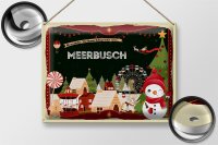 Blechschild Weihnachten Grüße MEERBUSCH Geschenk  40x30cm