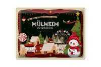 Blechschild Weihnachten Grüße MÜLHEIM AN...