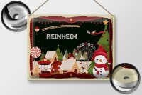 Blechschild Weihnachten Grüße REINHEIM Geschenk  40x30cm