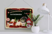 Blechschild Weihnachten Grüße SACHSENHEIM Geschenk  40x30cm