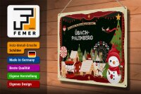 Blechschild Weihnachten Grüße ÜBACH-PALENBERG Geschenk  40x30cm