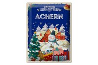 Blechschild Weihnachtsgrüße ACHERN Geschenk Fest  30x40cm