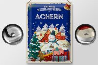 Blechschild Weihnachtsgrüße ACHERN Geschenk Fest  30x40cm