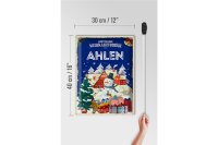 Blechschild Weihnachtsgrüße aus AHLEN Geschenk  30x40cm