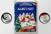 Blechschild Weihnachtsgrüße ALBSTADT Geschenk  30x40cm