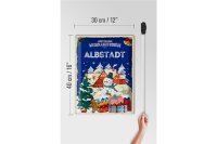 Blechschild Weihnachtsgrüße ALBSTADT Geschenk  30x40cm