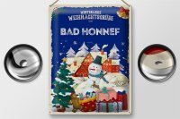 Blechschild Weihnachtsgrüße aus BAD HONNEF Geschenk  30x40cm