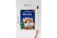 Blechschild Weihnachtsgrüße aus BRAKEL Geschenk  30x40cm
