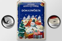 Blechschild Weihnachtsgrüße DONAUWÖRTH Geschenk  30x40cm