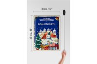 Blechschild Weihnachtsgrüße DONAUWÖRTH Geschenk  30x40cm