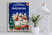 Blechschild Weihnachtsgrüße EPPELBORN Geschenk  30x40cm