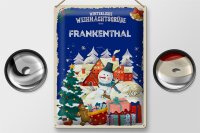 Blechschild Weihnachtsgrüße FRANKENTHAL Geschenk  30x40cm