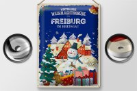Blechschild Weihnachtsgrüße aus FREIBURG IM BREISGAUN  30x40cm