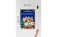 Blechschild Weihnachtsgrüße GEORGSMARIENHÜTTE Geschenk  30x40cm