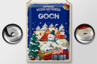 Blechschild Weihnachtsgrüße aus GOCH Geschenk  30x40cm