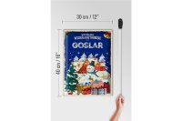 Blechschild Weihnachtsgrüße aus GOSLAR Geschenk  30x40cm