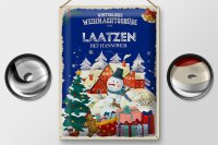 Blechschild Weihnachtsgrüße aus LAATZEN BEI HANNOVER  30x40cm