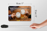 Blechschild Spruch 18x12cm Bier wenn du keine Lust hast