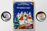 Blechschild Weihnachtsgrüße PFUNGSTADT Geschenk  30x40cm