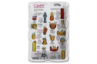 Blechschild Alkohol 12x18cm Cocktail lounge cannibal room