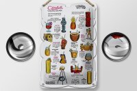 Blechschild Alkohol 12x18cm Cocktail lounge cannibal room
