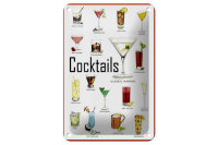 Blechschild Alkohol 12x18cm Cocktails cuba libre Martini