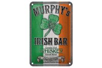 Blechschild Alkohol 12x18cm Murphy´s Irish Bar Whiskey