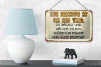 Blechschild Spruch 18x12cm Eine Beziehung wie eine Wiese
