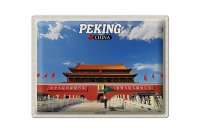Blechschild Reise 40x30cm Peking China Verbotene Stadt